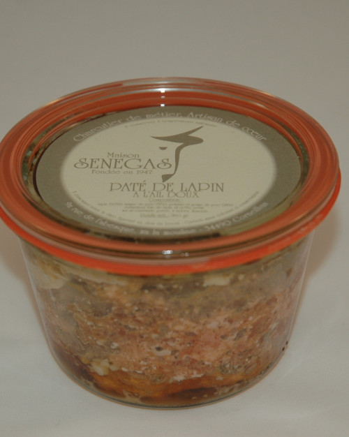 PATE DE LAPIN A L'AIL DOUX 260gr